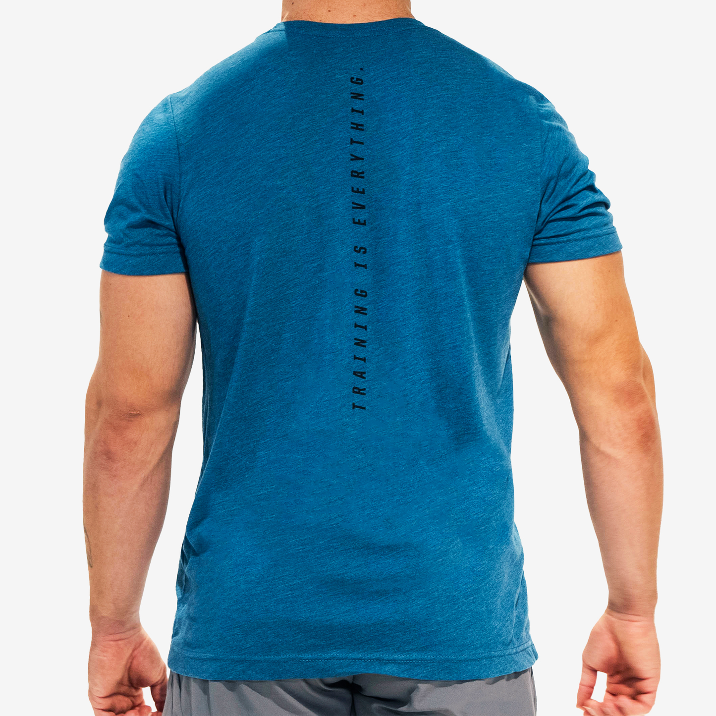 FITTEST FREAKEST T-SHIRT FFLOGOTRAIN-STEELBLUE