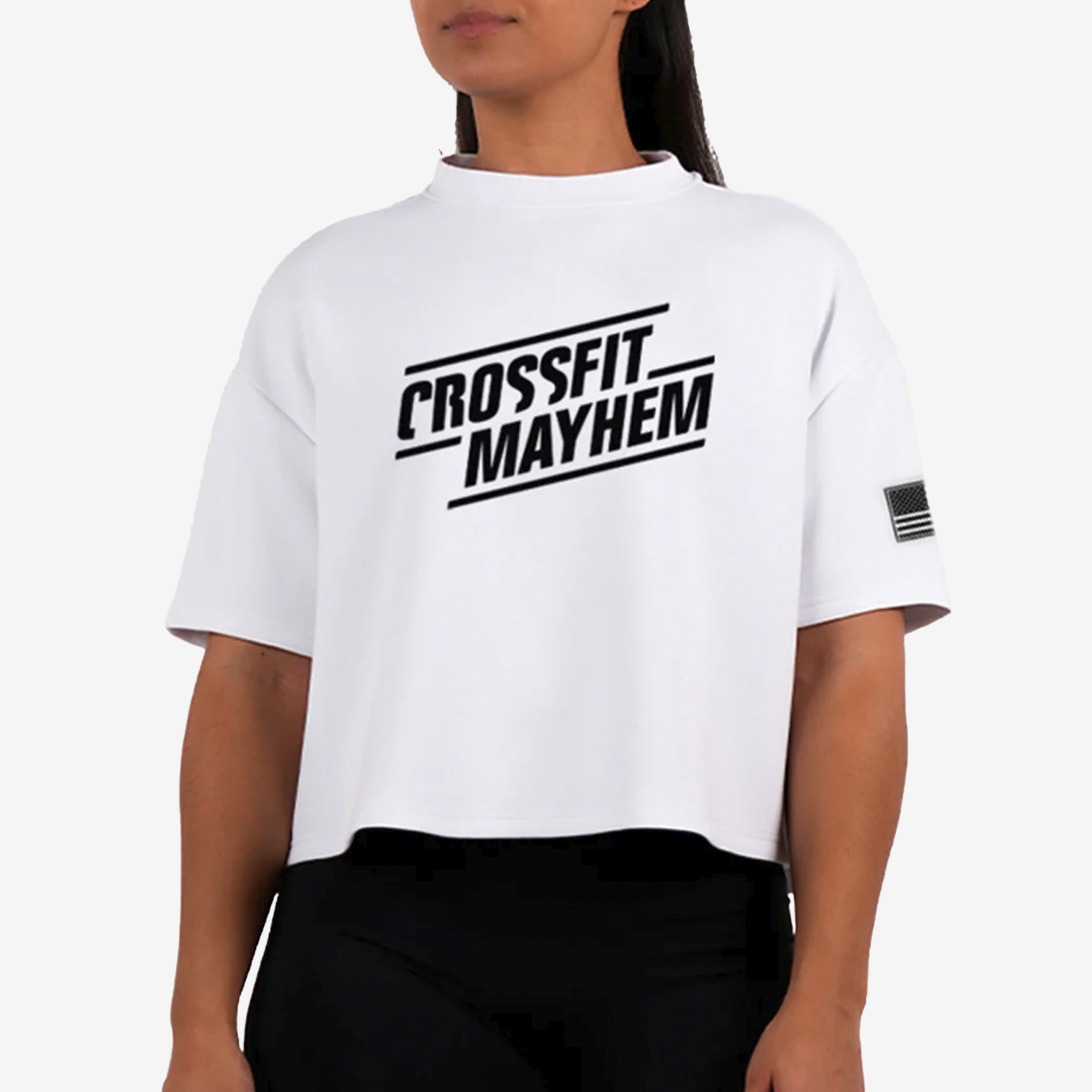 Oversized Crop Top Mayhem - Women NS-MYHSS25-WT15-ALB/CFMYH