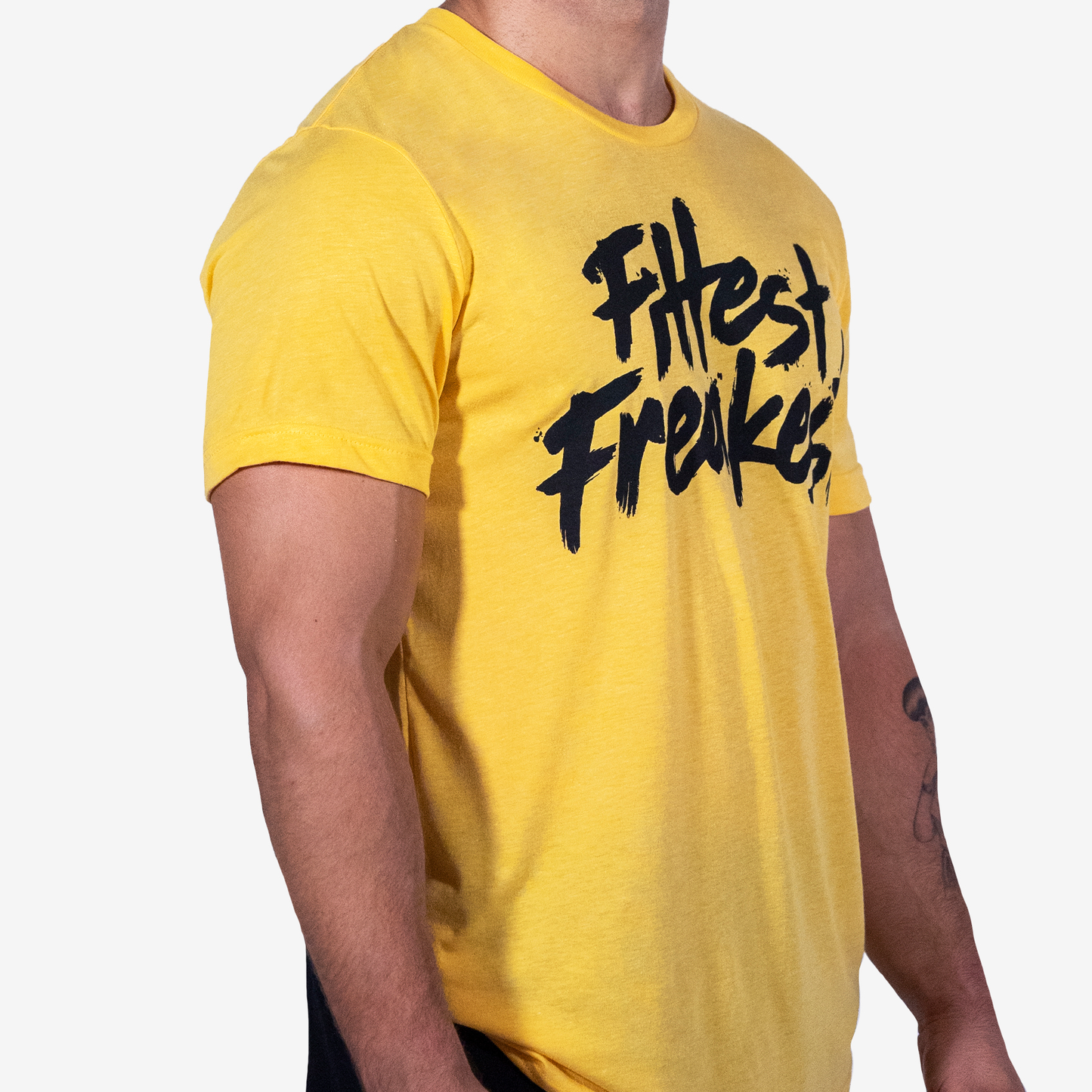 FITTEST FREAKEST T-SHIRT FF-LOGO-TRAIN-YLW