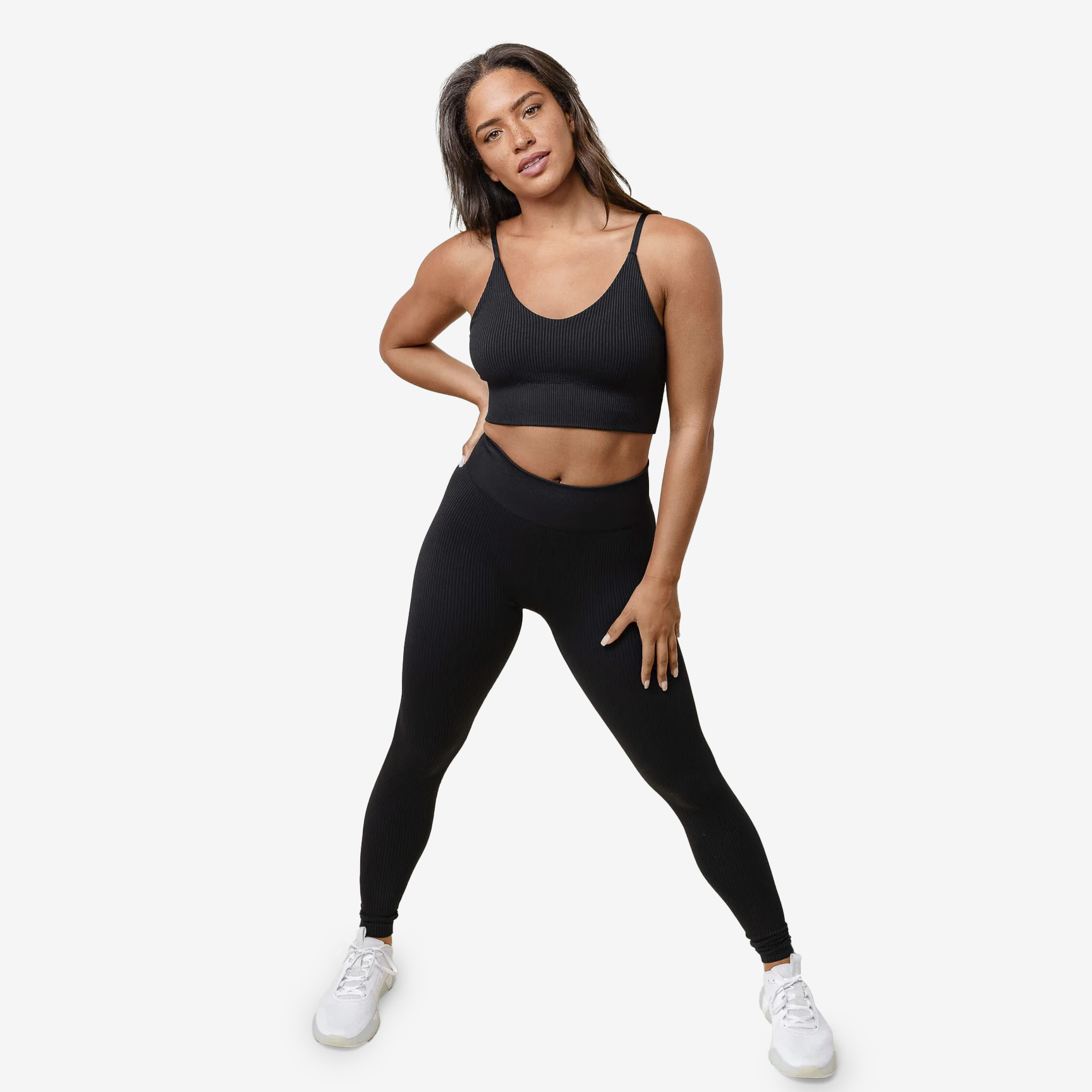 High-Rise Aura Tight While On Earth WHOATHW-BLACK