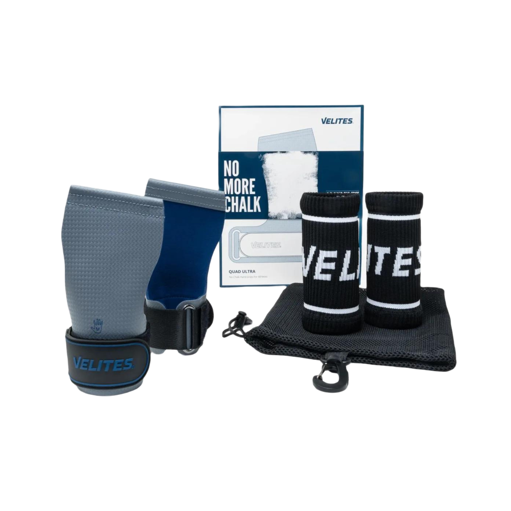 VELITES QUAD ULTRA GRIPS - NO CHALK QUADULTRA-GREY/BLUE