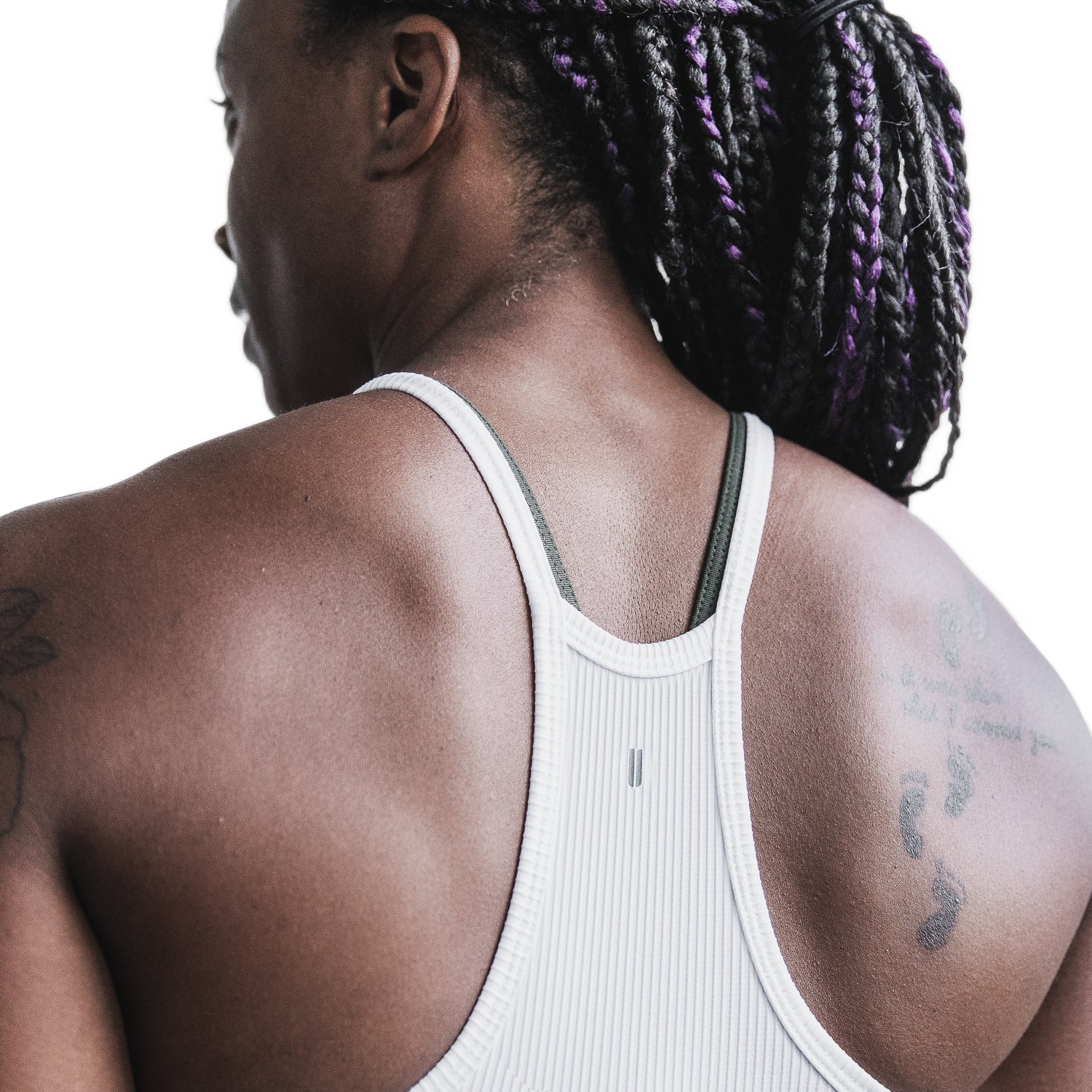 NOBULL Tank WNBHNTNKRIB-WHT